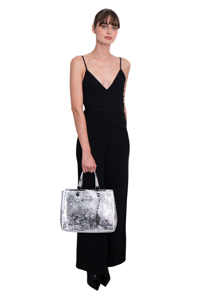 Bolsa Kaxan Piel Grabado Mariposa