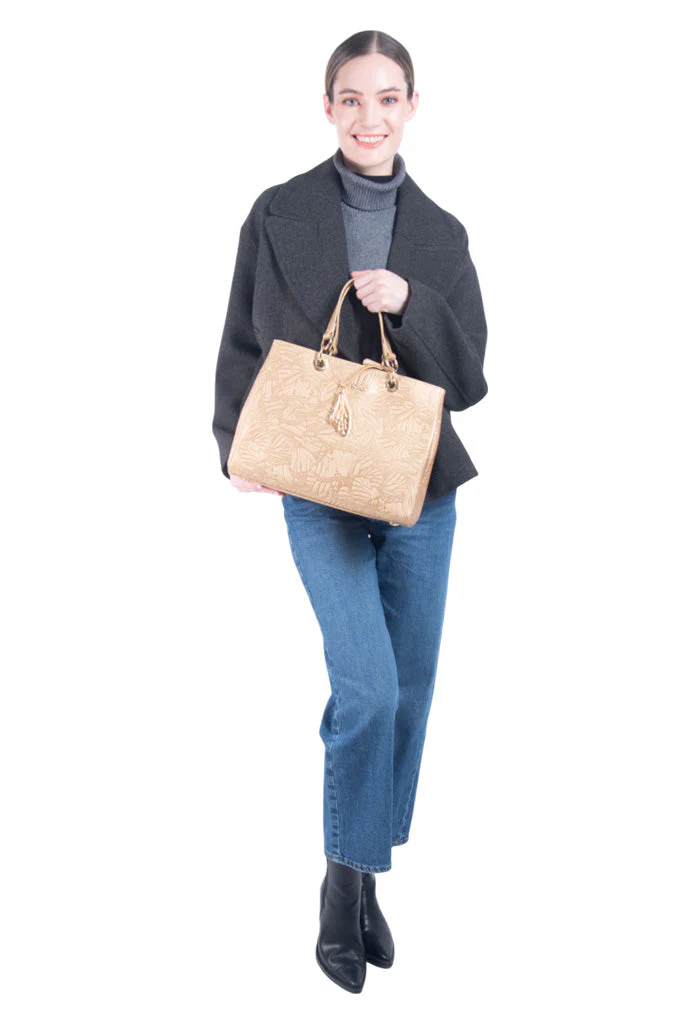 Bolsa Kaxan Saffiano Grabado Mariposa