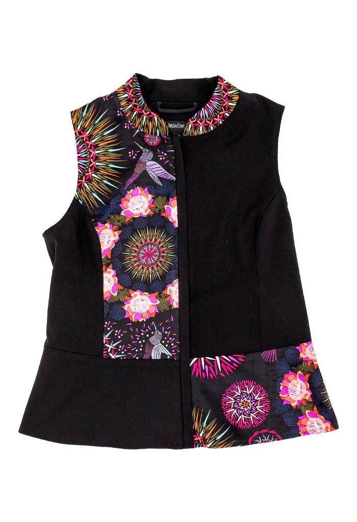 Chaleco Combinado Colibrí Negro Jqd