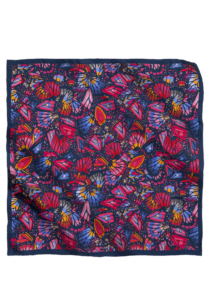 Mascada Mariposa Bordada 90 cm