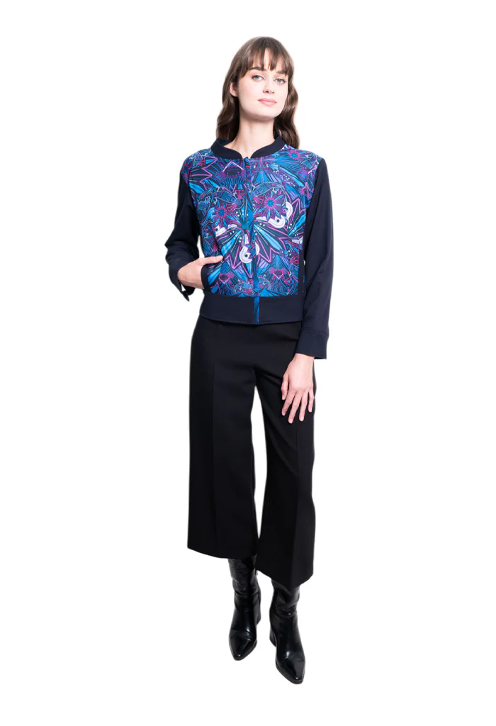 Bomber Okomej Ajolotes Azul Morado