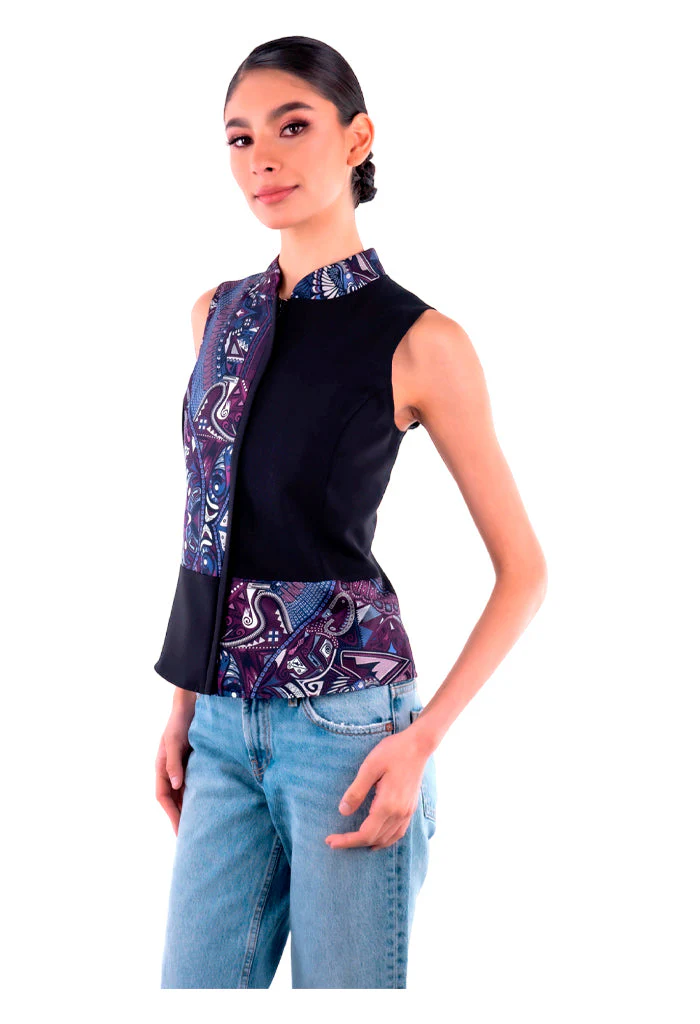 Chaleco Combinado Cerámica Prehispánica Morado