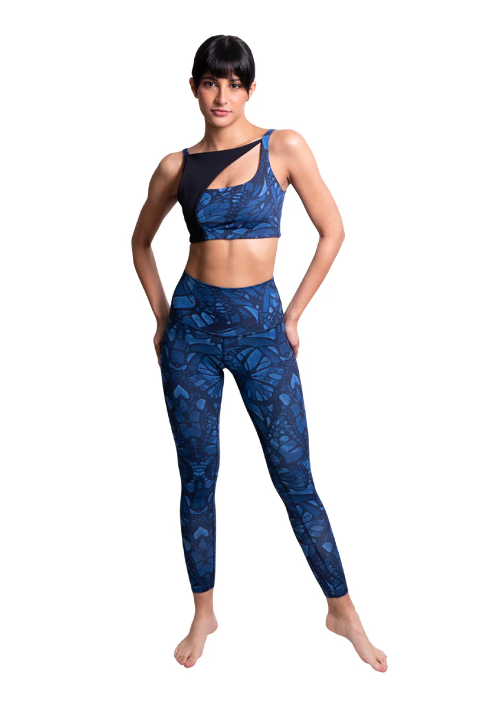 Leggins Metztli Vuelo de Mariposa Mezclilla