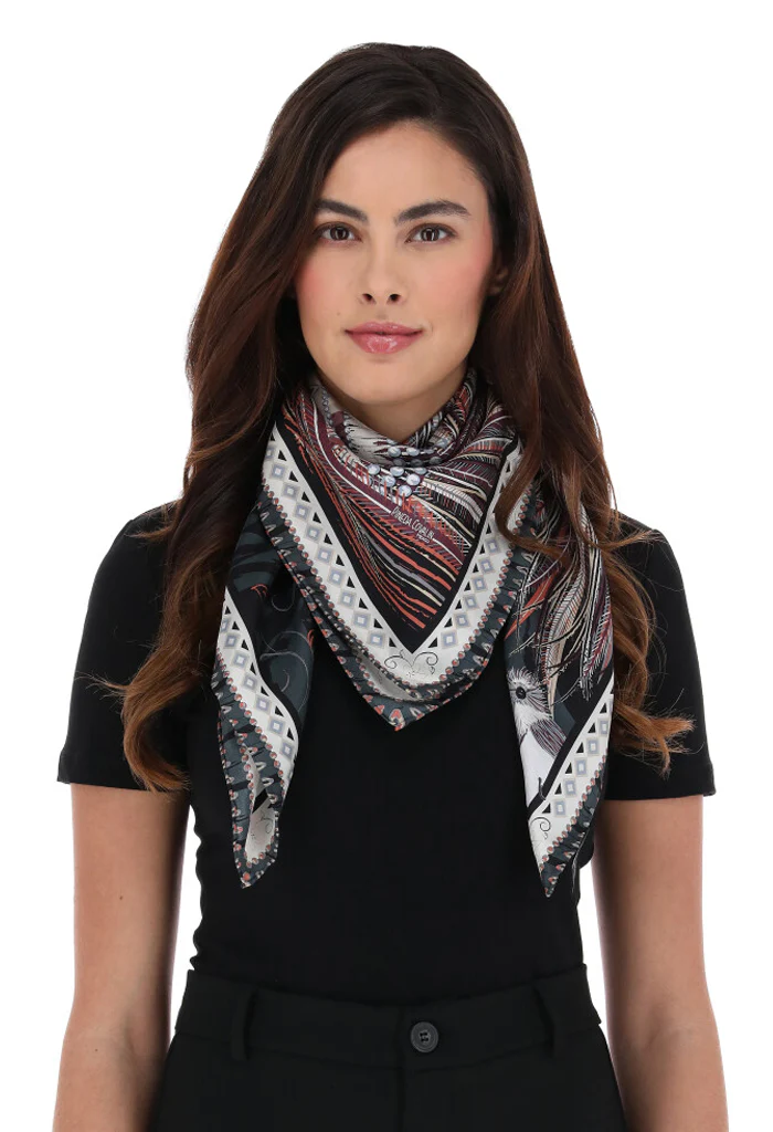 Mascada Arte Plumaria 90 cm