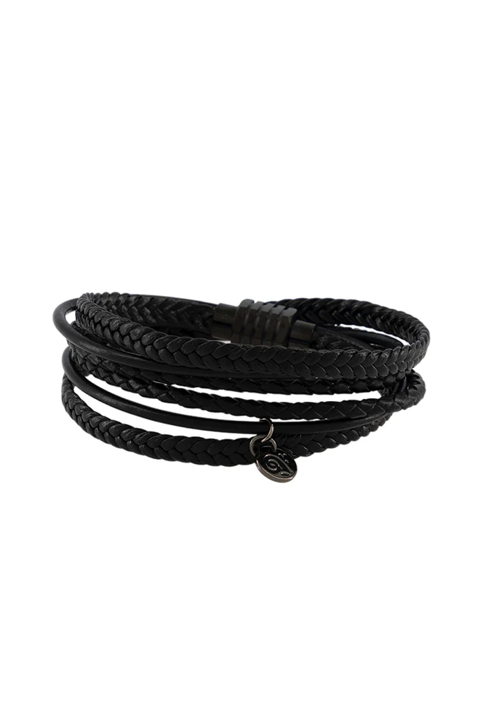 Pulsera Hombre Piel Negro