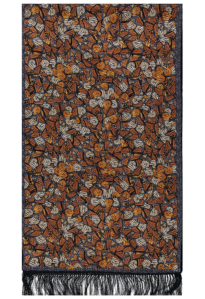 Chalina Con Terciopelo Mariposa Monarca Jqd