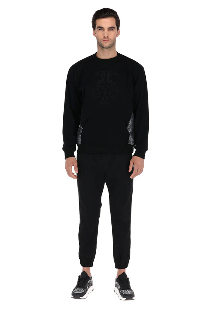 Sudadera Calavera Tzompantli Negro