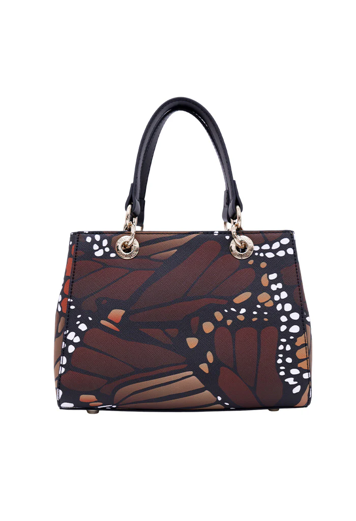 Mini Satchel Kaxan Saffiano Mariposa Macro