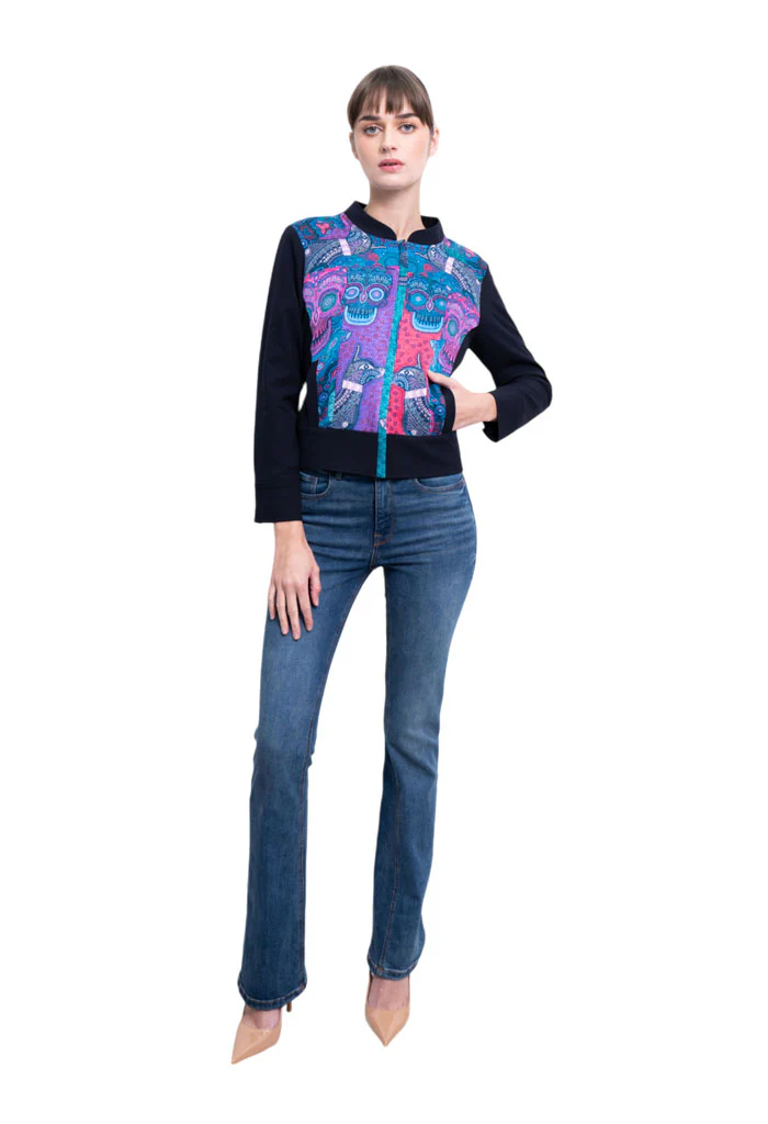 Bomber Okomej Día de Muertos Mictlán Turquesa