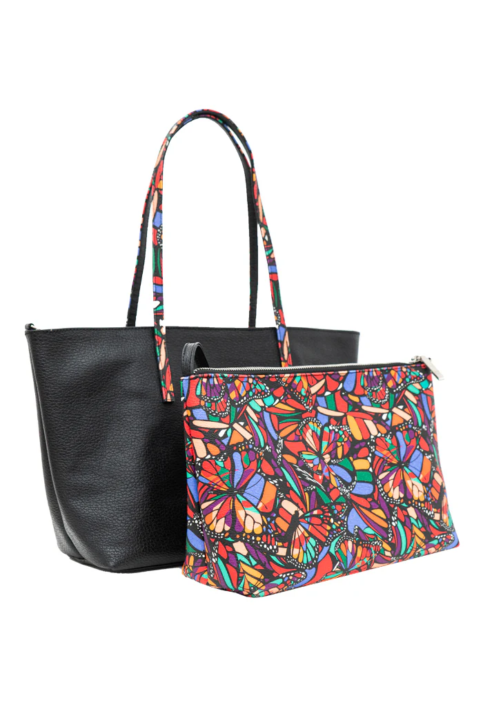 Tote Ocpan Negro Vuelo de Mariposa