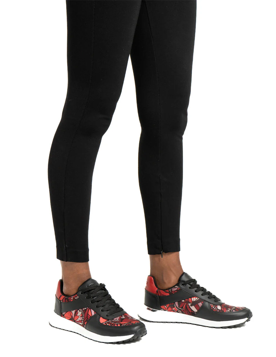 Tenis Beel Mujer Vuelo de Mariposa Rojo