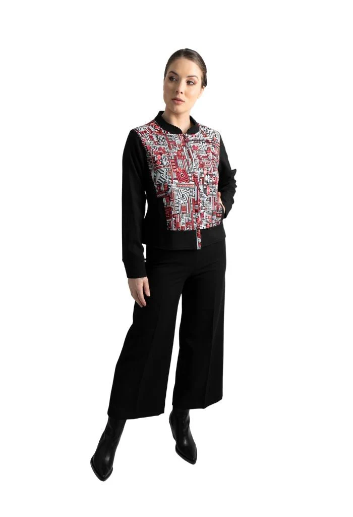 Bomber Okomej Teotihuacán Blanco/Rojo