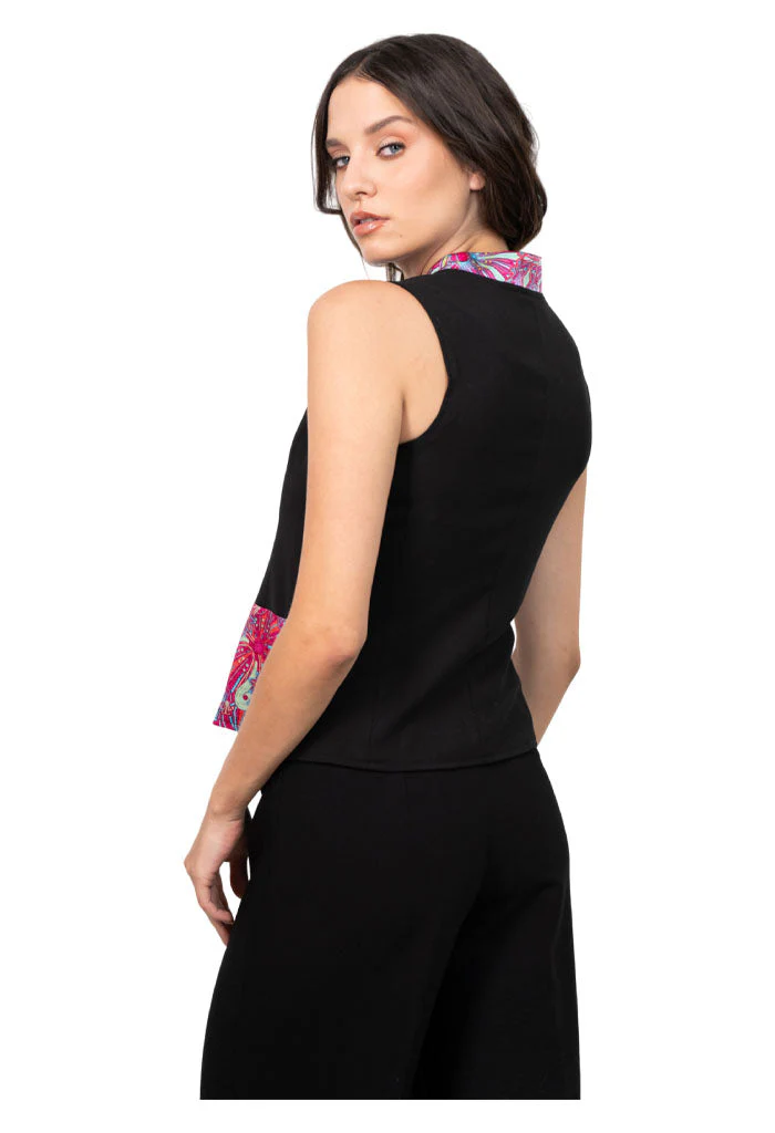 Chaleco Combinado Ajolotes Fucsia Jqd