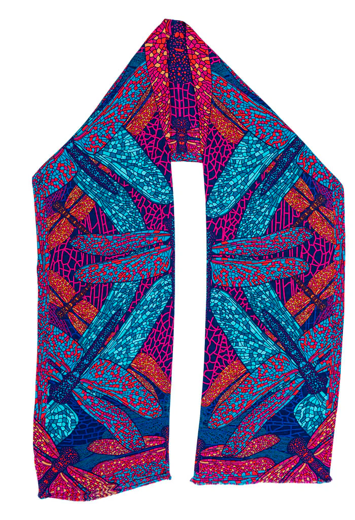 Bufanda Doble Vista Libélula