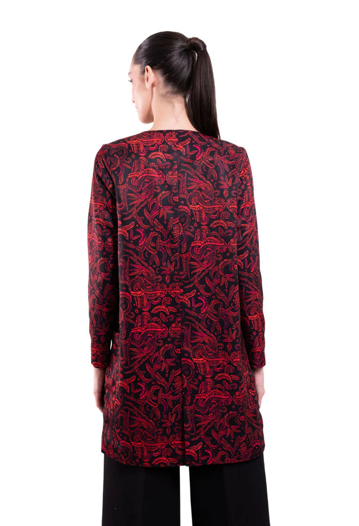 Saco Yaocihuatl Quetzalcóatl Negro/Rojo