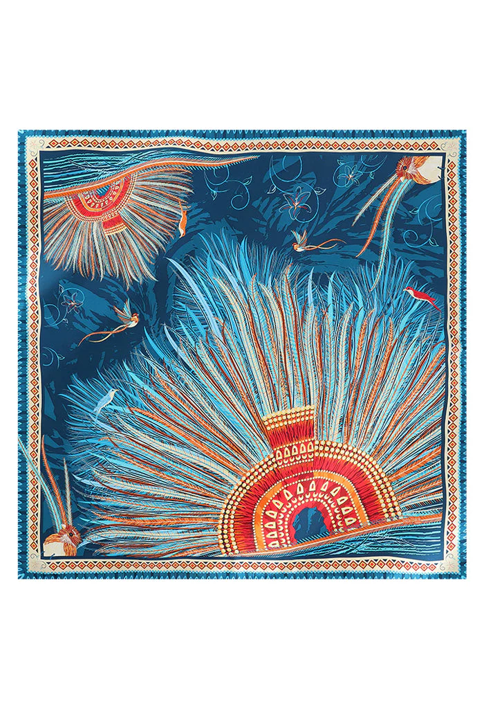 Mascada Arte Plumaria 90 cm