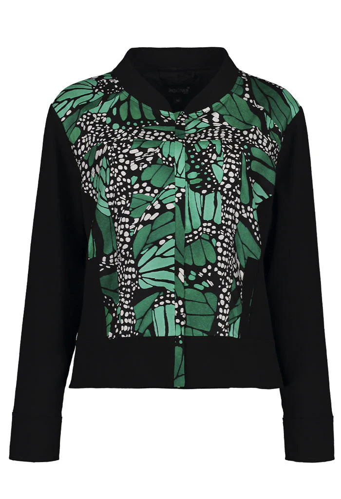 Bomber Okomej Mariposa Macro Verde Esmeralda