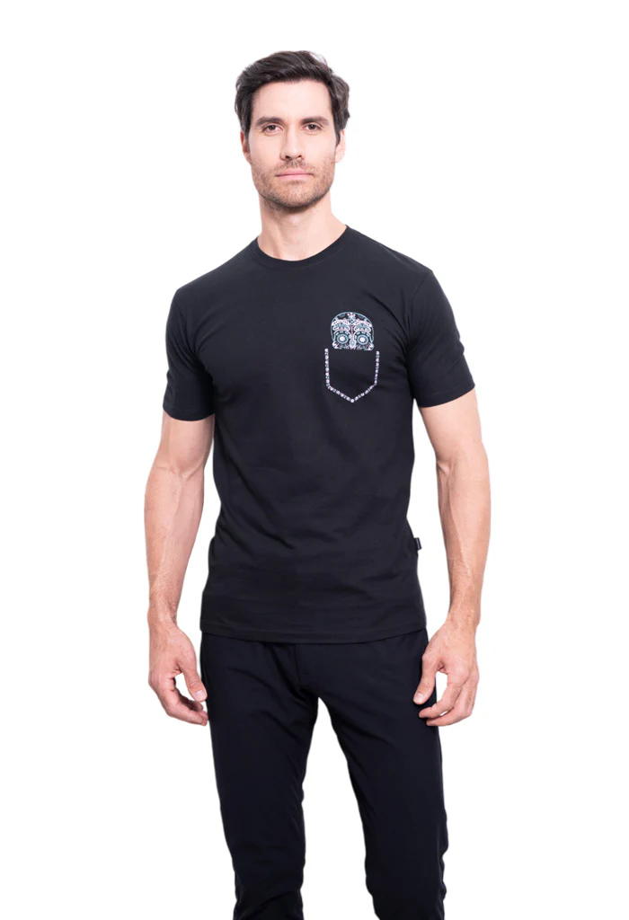 Camiseta Yauali Mictlan Rosa Gris