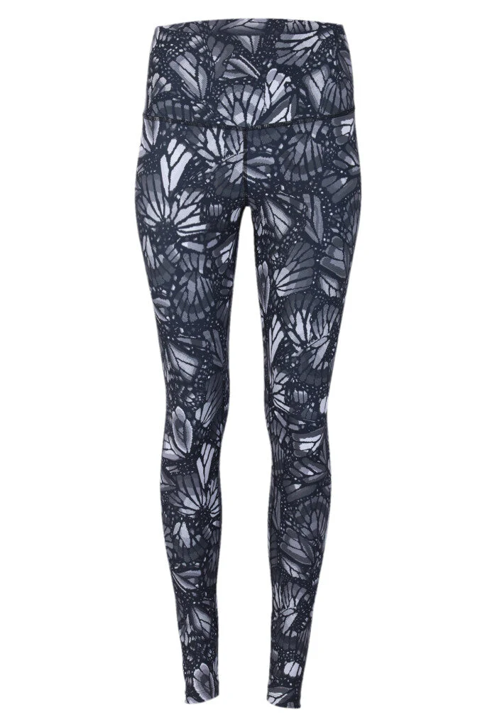 Leggins Metztli Mariposa Bordada Negro