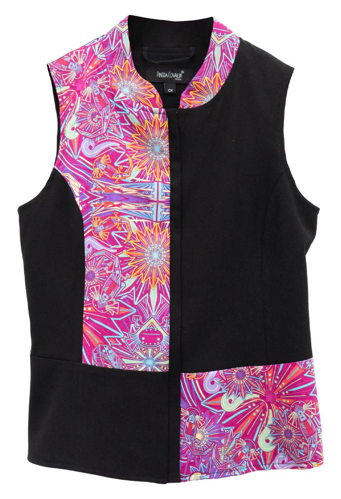 Chaleco Combinado Ajolotes Fucsia Jqd