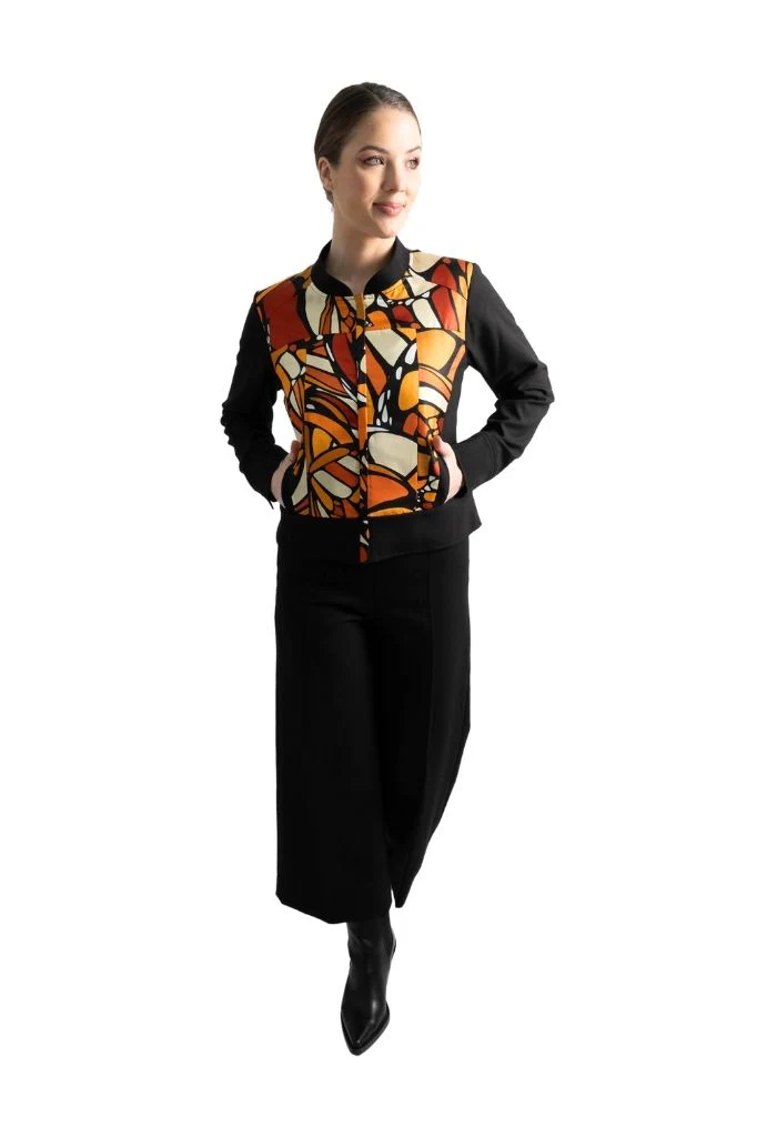 Bomber Okomej Mariposa Abstracta Original