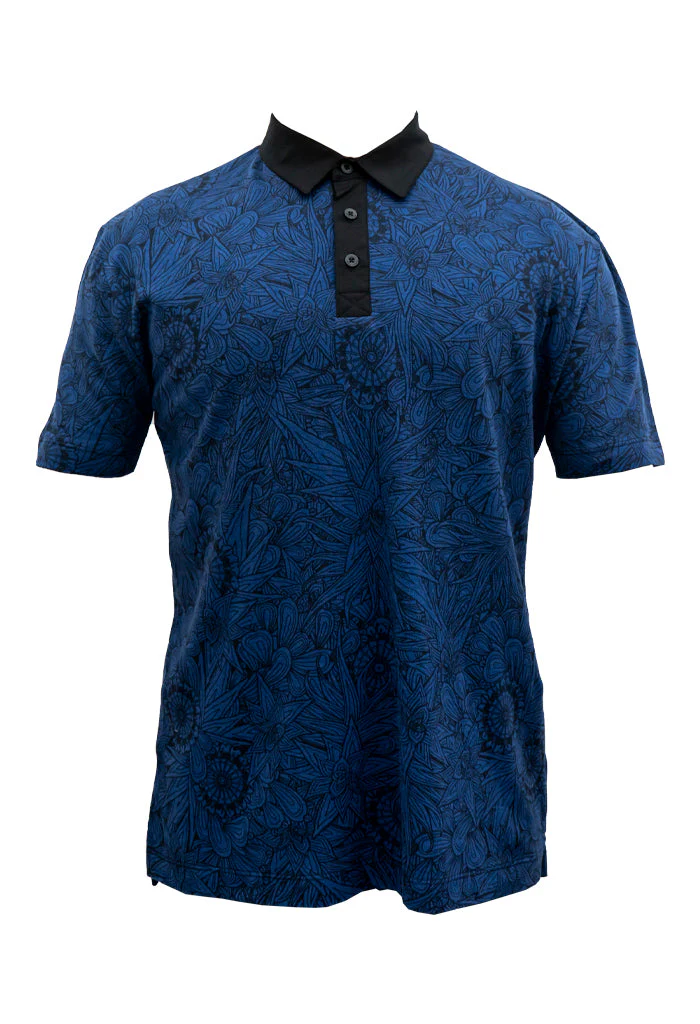 Camisa Polo Kutz Santuario Cactáceas Marino