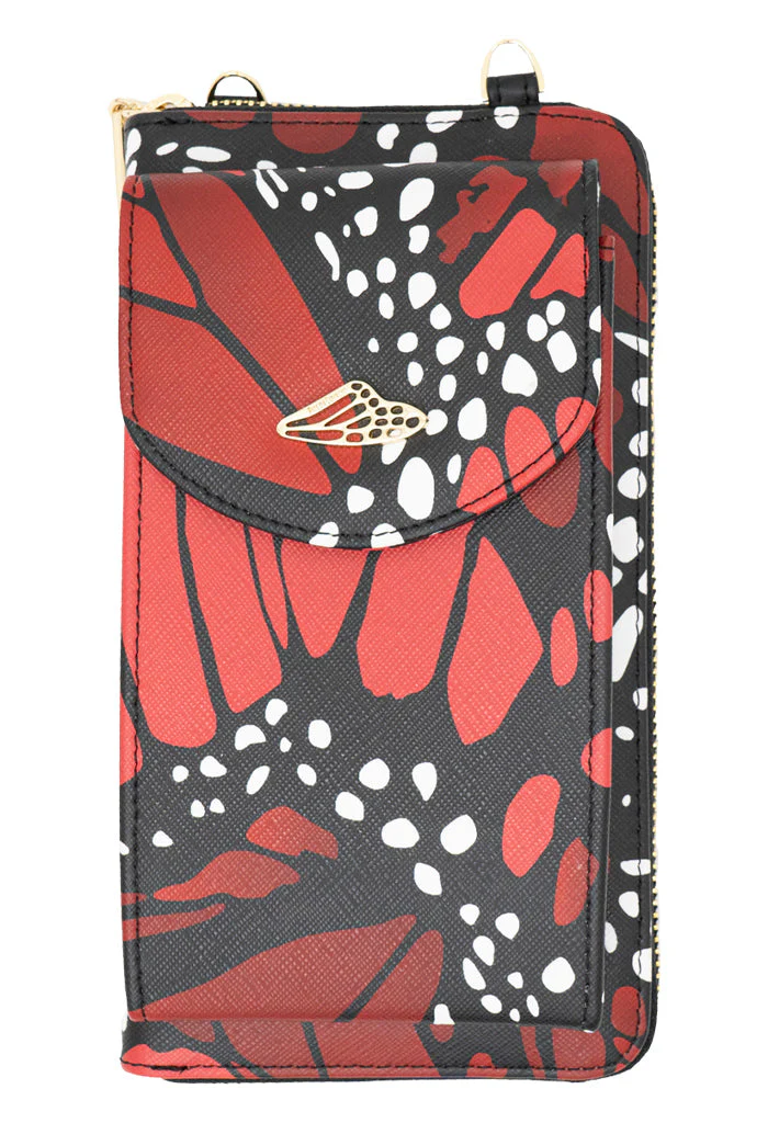 Porta Celular Peek Saffiano Mariposa Macro