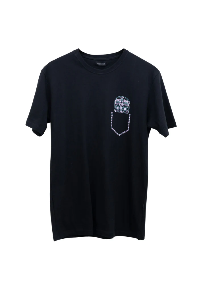 Camiseta Yauali Mictlan Rosa Gris