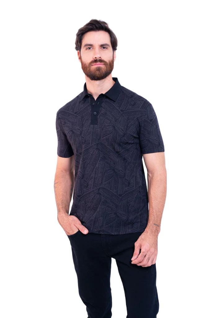Camisa Polo Kutz  Mazorca Negro