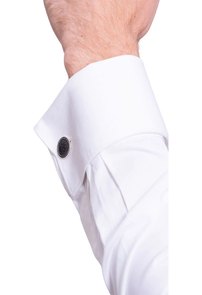 Mancuernilla Redonda Calavera Alto Relieve