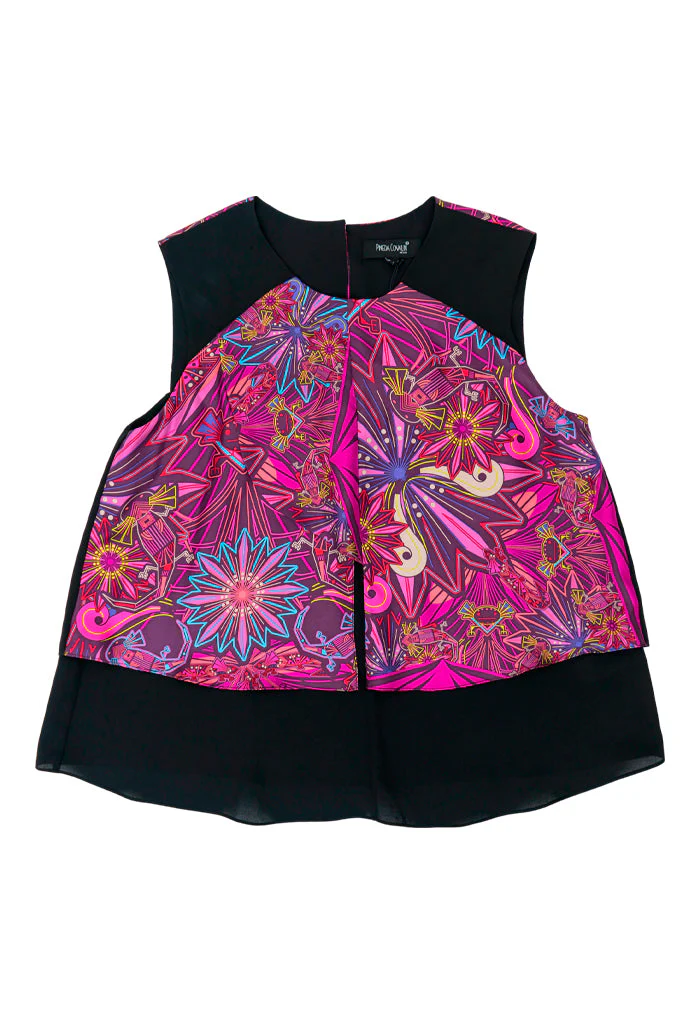 Blusa Pétalos Ajolotes Morado