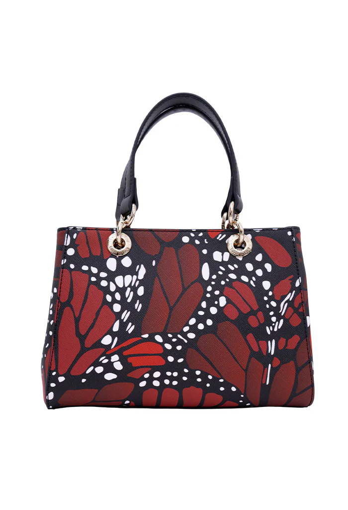 Mini Satchel Kaxan Saffiano Mariposa Macro