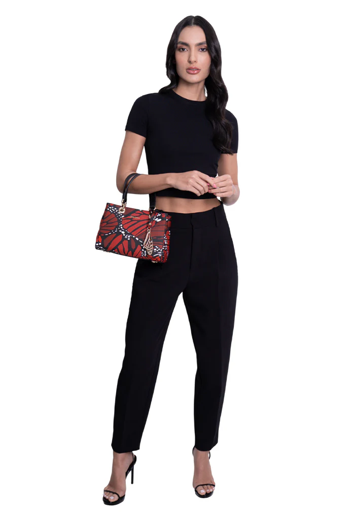 Mini Satchel Kaxan Saffiano Mariposa Macro