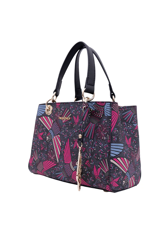 Mini Satchel Kaxan Saffiano Colibrí