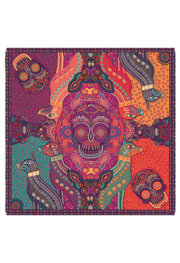 Mascada Día de Muertos Mictlán 90 cm