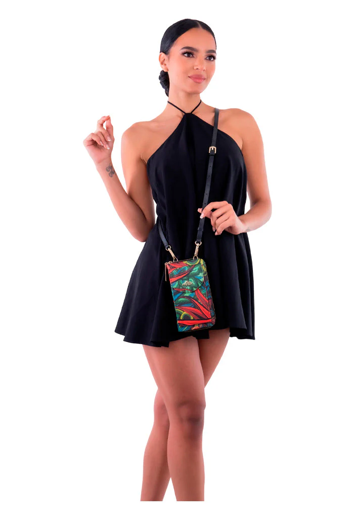 Porta Celular Peek Saffiano Santuario Cactáceas