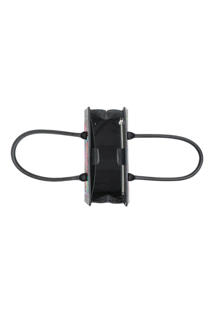 Bolsa Muul Negro Mariposa Bordada Original