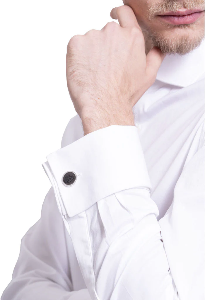 Mancuernilla Redonda Calavera Alto Relieve