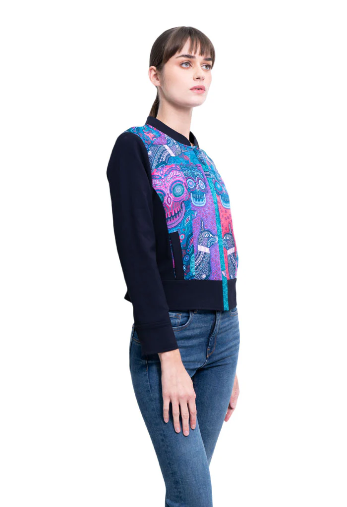 Bomber Okomej Día de Muertos Mictlán Turquesa