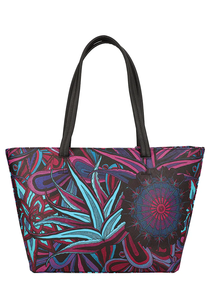 Tote K'iin Saffiano Santuario Cactáceas