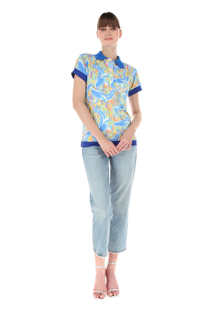 Camisa Polo Mujer Ballenas