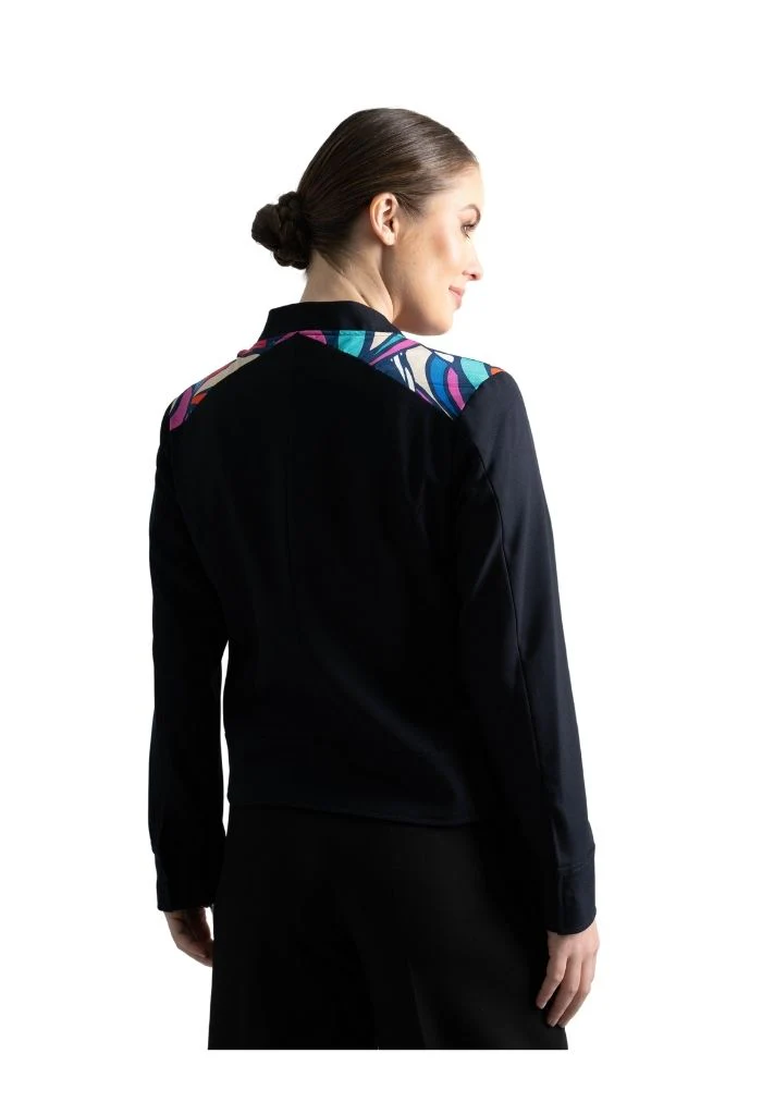 Bomber Okomej Mariposa Abstracta Marino