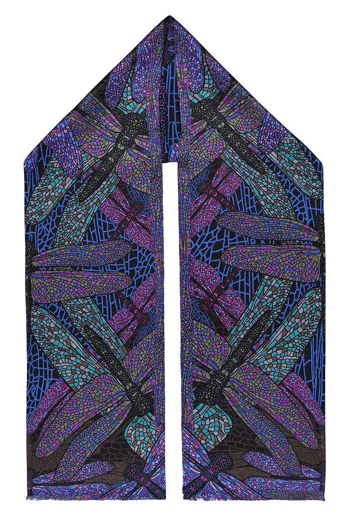 Bufanda Doble Vista Libélula