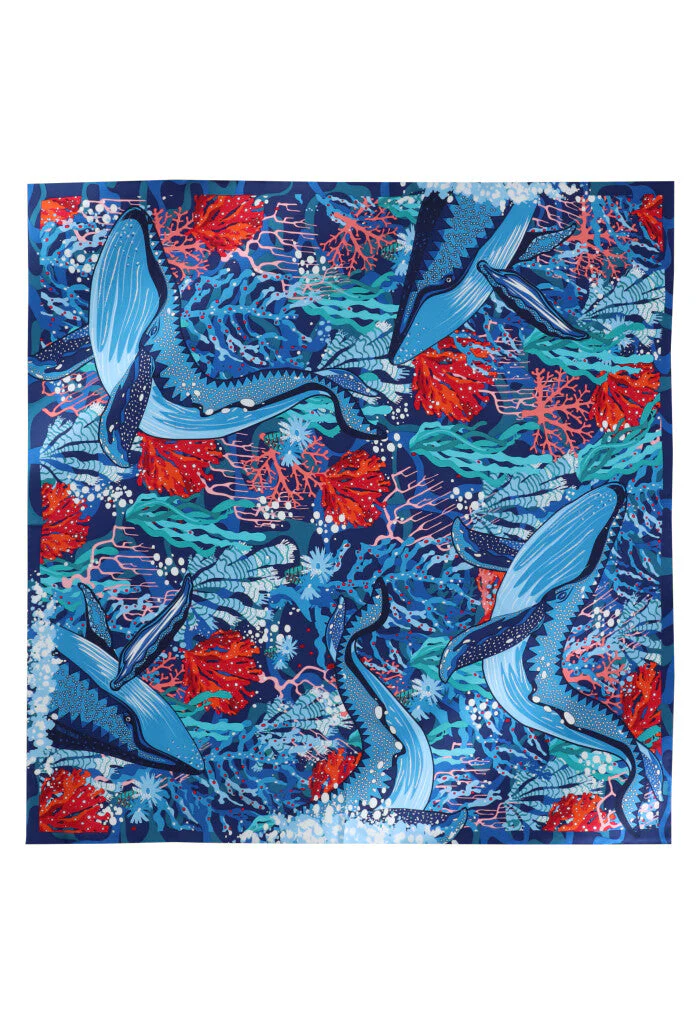 Mascada Ballena Gris 90 cm