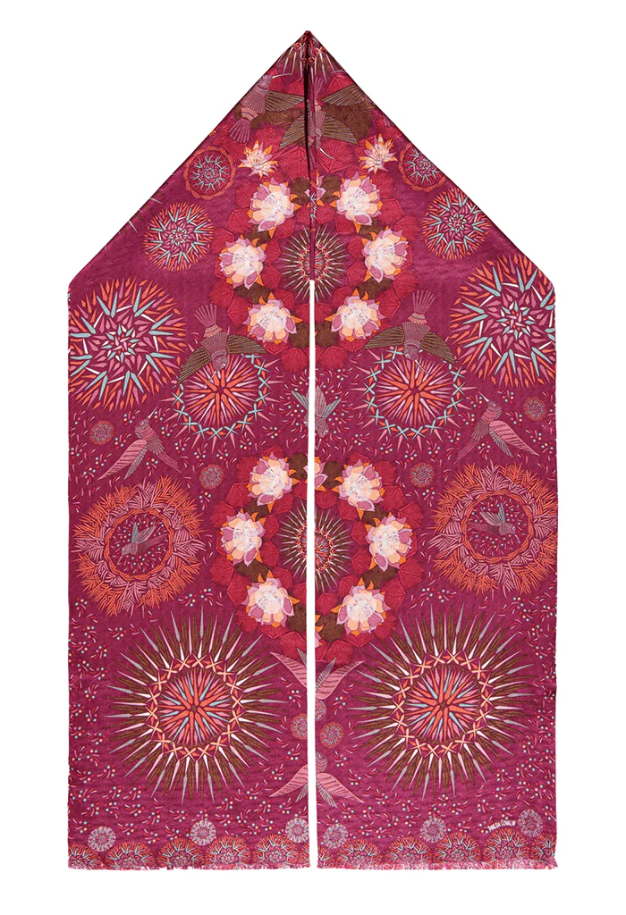 Bufanda Doble Vista Colibrí