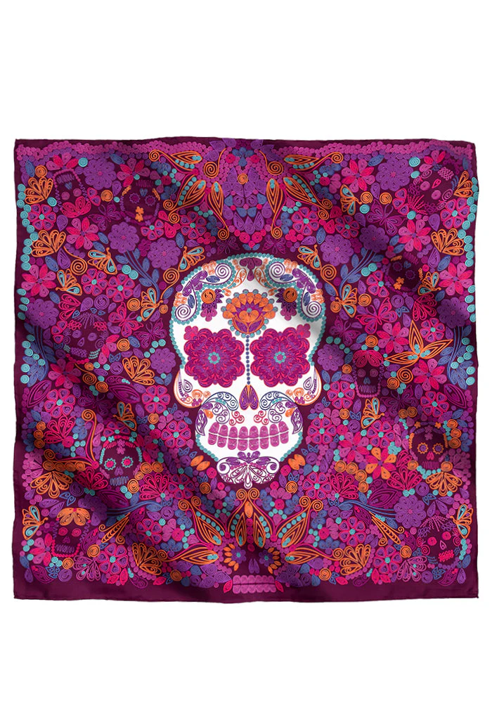 Mascada Calaveras de papel 90 cm