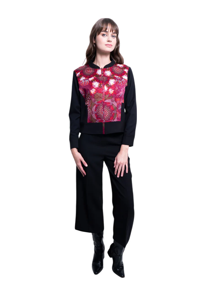 Bomber Okomej Colibrí Rojo Quemado