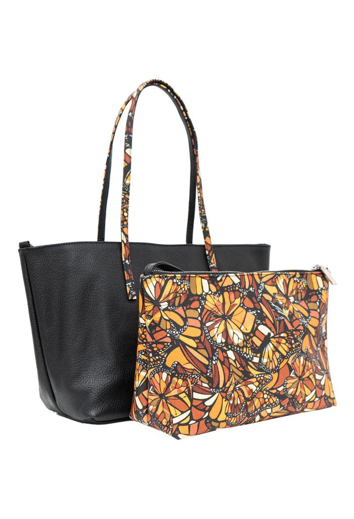 Tote Ocpan Negro Vuelo de Mariposa