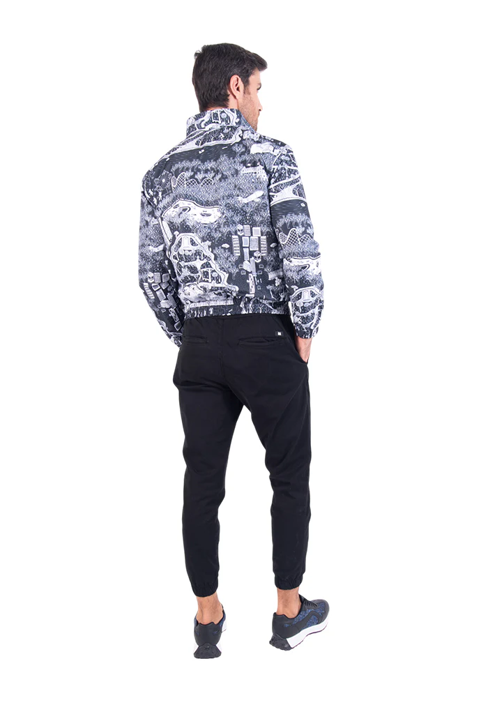 Bomber Tecuatl mi Ciudad Negro Blanco