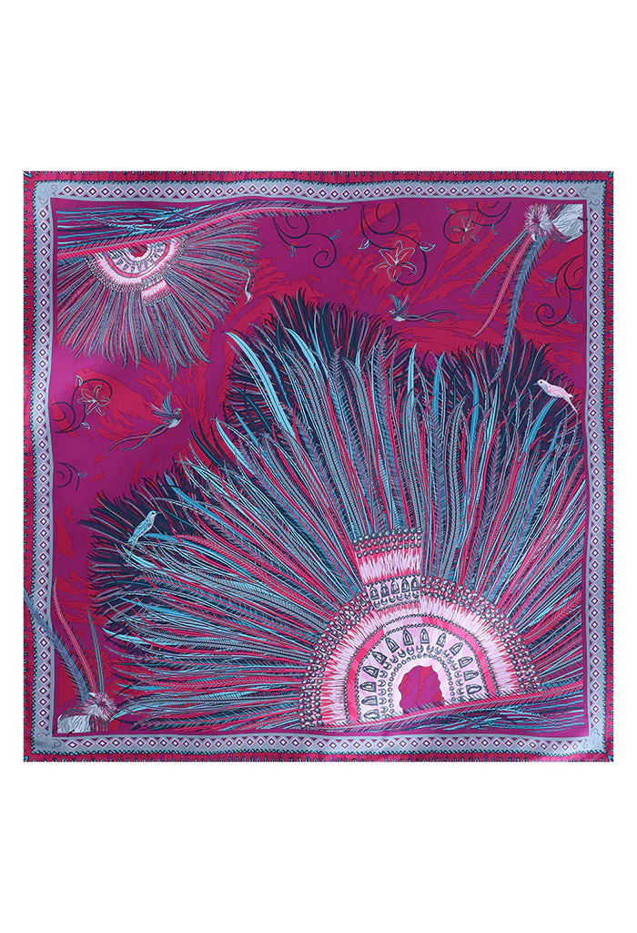 Mascada Arte Plumaria 90 cm